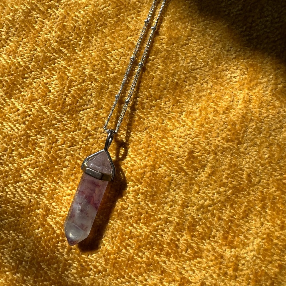 Rainbow Fluorite Satellite Chain Necklace